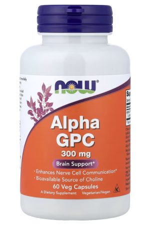 NOW Foods Alpha GPC 300 mg 60 Veg Capsules – Price in Pakistan