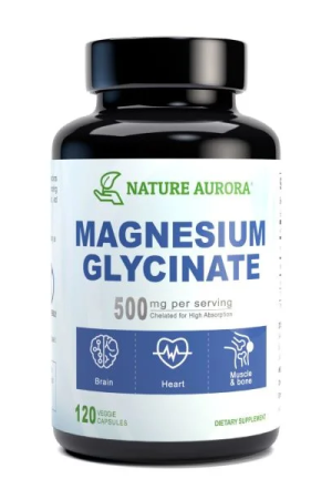 Nature Aurora Magnesium Glycinate 500mg – For Muscle & Bone – Heart Brain In Pakistan